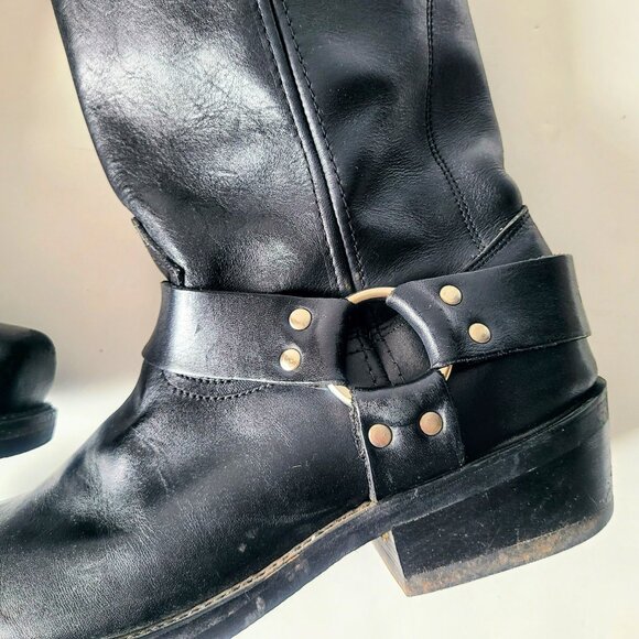 Durango Black Ride Tec Full Grain Leather Harness Motorcycle Biker Boot Men's 12 - Picture 9 of 11